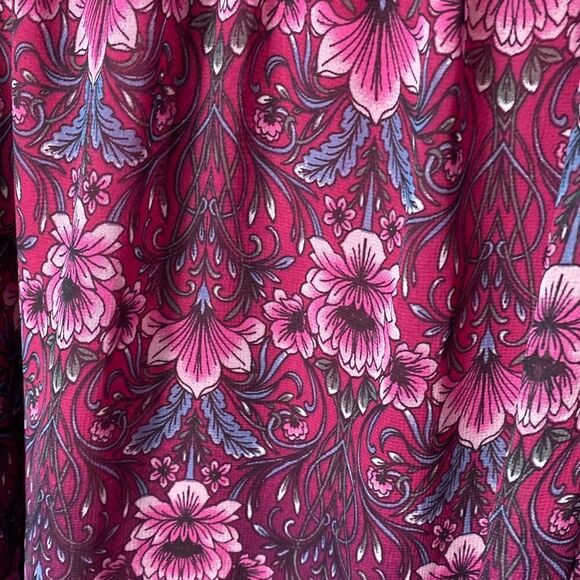 Nanette Lepore Moody Romance Dress Fuschia Kiss Multi Color Women Size 14   B - Picture 6 of 8